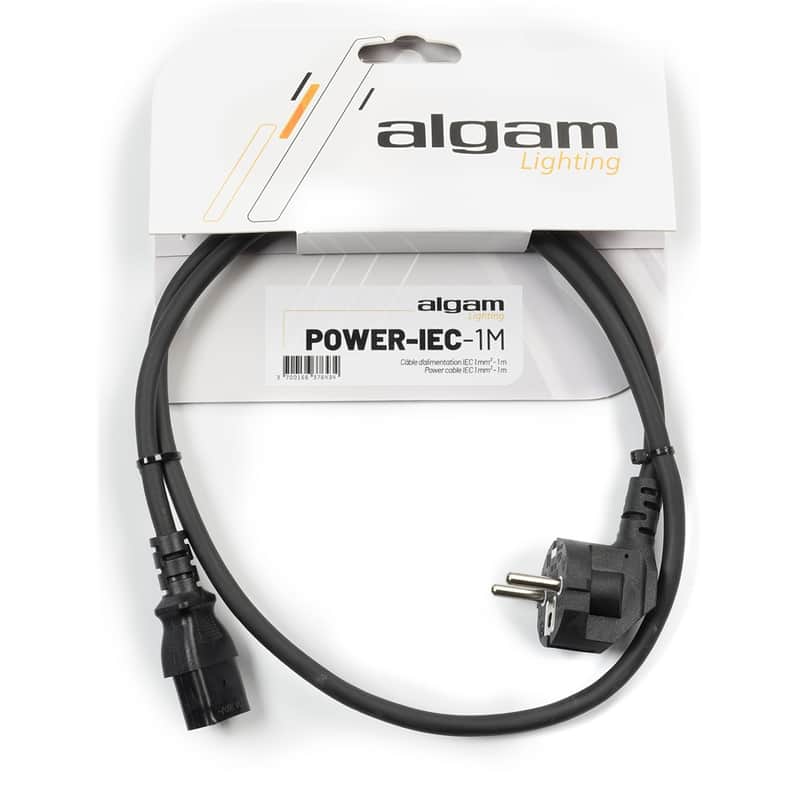 Algam Lighting POWER-IEC-1M Cavo Alimentazione CE/VDE image 1