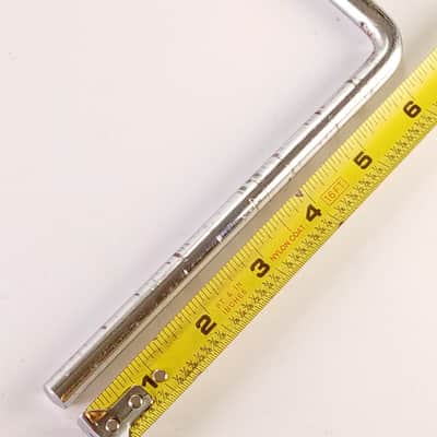 Premier 3/8x6.5"x14"Cymbal L-Arm Chrome Bass Drum Mount Holder Stand Vintage 70s image 5