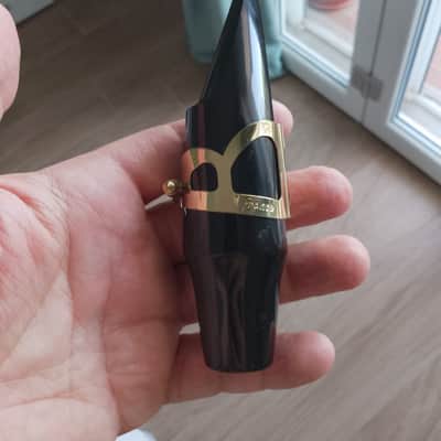 Rare Pomarico bass saxophone hard rubber mouthpiece, hadmade in Italy. image 9