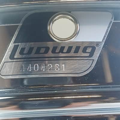 Ludwig Steel Rocker 8Lug Snare Drum 80s 5x14"Vintage Chrome Black/White #A404231 image 2