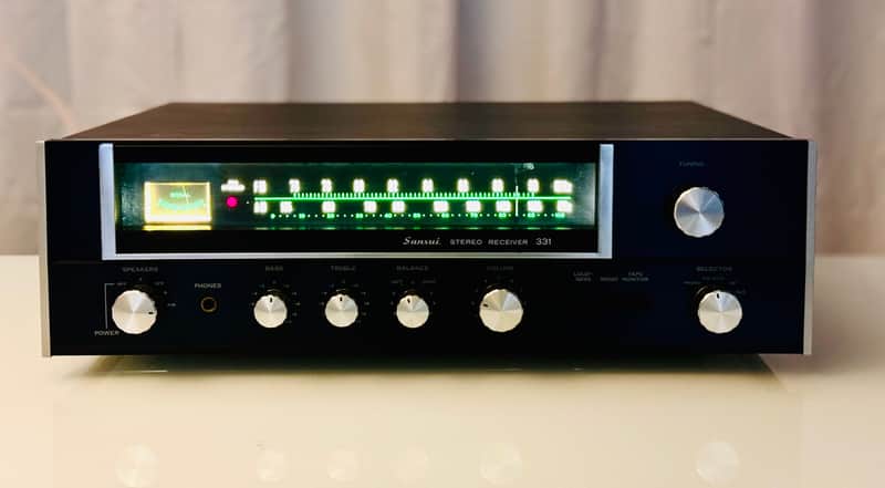 Vintage RARE ⭐ Sansui Black faceplate 331 AM/FM Stereo Receiver