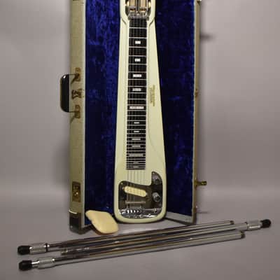 1956 White (Fender) Studio Deluxe 6 Console Steel Guitar Grey Pre-CBS w/OHSC image 1