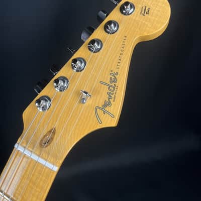 Fender American Select Series Stratocaster w Flame Maple cap 2011 - Gloss Dark Cherry Burst image 5