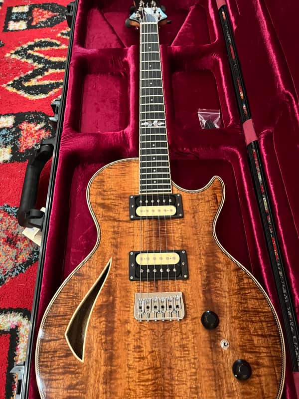 Marcovis Custom Semi Hollow Koa/Black Limba  2024 - Koa Gloss image 1