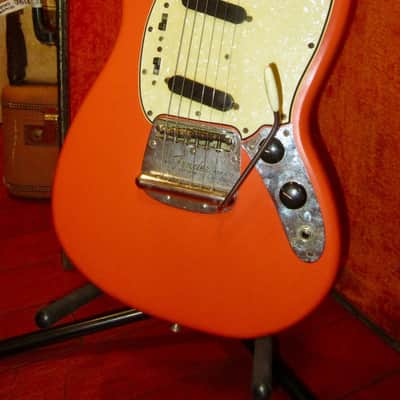 1965 Fender Mustang Salmon Pink w/ Original Hardshell Case image 1