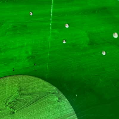 Ludwig Early 70s Vistalite Floor Tom 16x18 (18 Diameter) Green Rare image 18