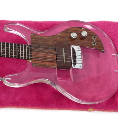 1970 Ampeg Dan Armstrong Lucite Clear ARMG-1 Guitar - Original Hardshell Case - Removable Pickup image 8