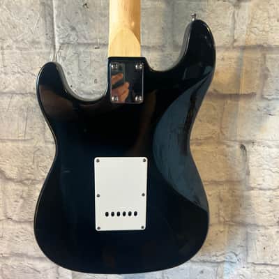 Kona Strat Style Solid Body Black Electric Guitar image 6