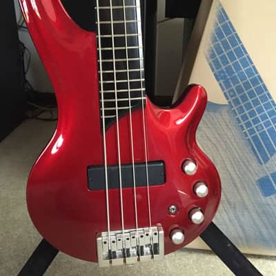 Cort Curbow 4-string bass - Metallic Red (Luthite body) - Free Shipping image 1