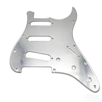 Standard Stratocaster SSS Electric Guitar Pickguard Start Pickguard Scratch Plate for Fender USA/Mexican Model Style 11-Hole (Silver Mirror) image 1