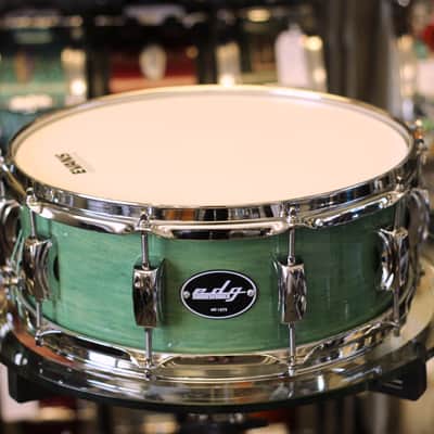 Edg Drumworks Custom 14" x 5.5" - 6 Ply Maple Snare Drum - Dragon Fly Green image 1