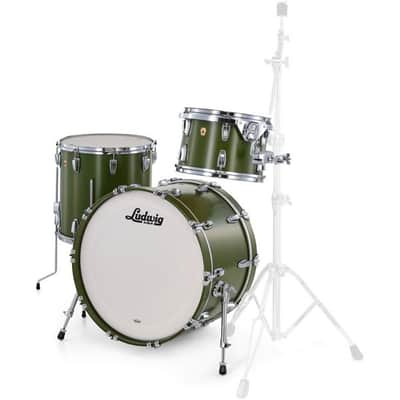 Ludwig 22in Legacy Maple Fab Heritage Green image 2