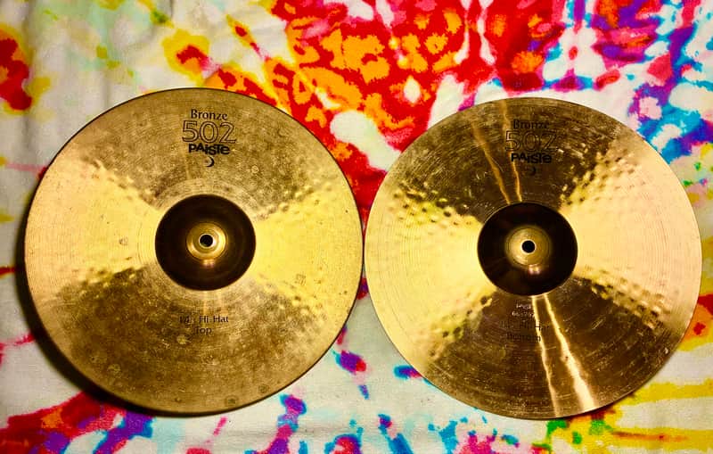 Paiste 14” Bronze 502 Hihat Pair image 1