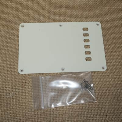 Genuine 2004 Squier Affinity Strat Back Plate White - Same Day Shipping #DH09 image 1