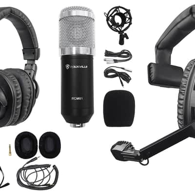Beyerdynamic DT 108 Black 50 ohm Singe-Ear Brodcast Headset+Mic+Headphones image 1