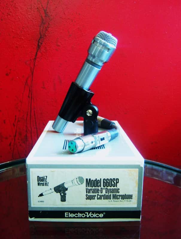Vintage 1970's Electro-Voice 660 Supercardioid Dynamic Microphone dual Z w accessories 664 664A 666 676 image 1
