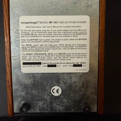 Moog MF-103 Moogerfooger 12-Stage Phaser 1999 - 2018 - Black image 2