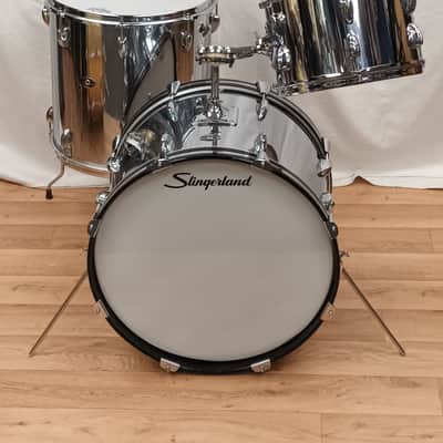 Slingerland 1970s Chrome Over Wood 3 Piece Kit- 12″/16″/20″ image 2