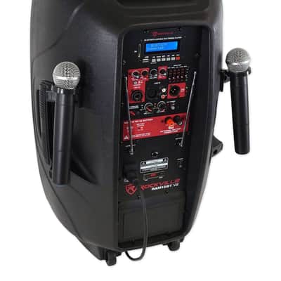 Rockville 15" Portable Karaoke Machine/System w/ (2) Wireless Microphones+LED's image 15
