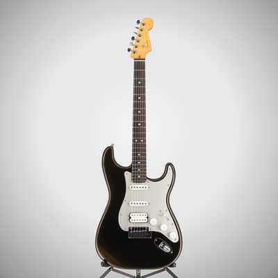 Fender Certified Pre-Owned American Ultra II Stratocaster HSS, Ebony Fingerboard, Texas Tea (R5) (06777) image 5
