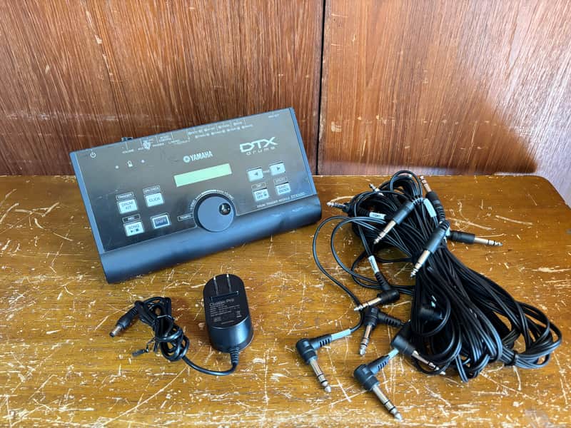 Yamaha DTX500 Drum Trigger Module w/ cable power supply image 1