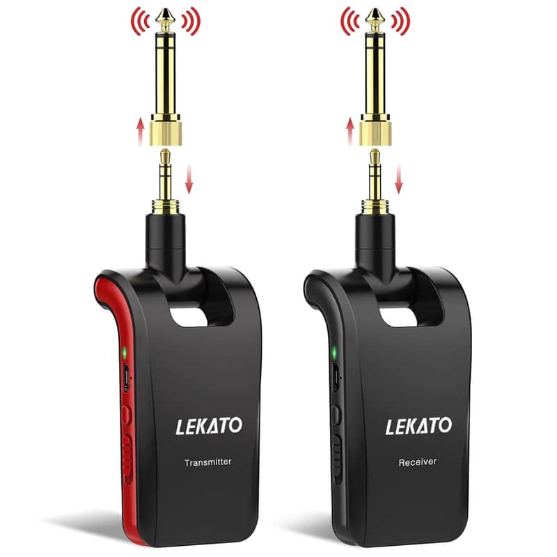 2025 Lekato Wireless Guitar System With Dual Jacks For Musical...