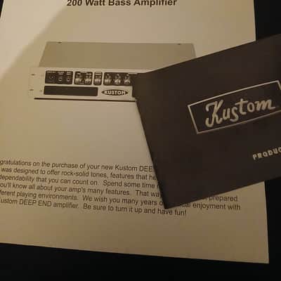 Kustom DE200HD Owners Manual! 2012 - Black white image 1