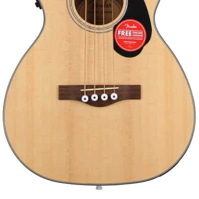 Fender CB-60SCE Acoustic-electric Concert Bass Guitar - Natural image 2