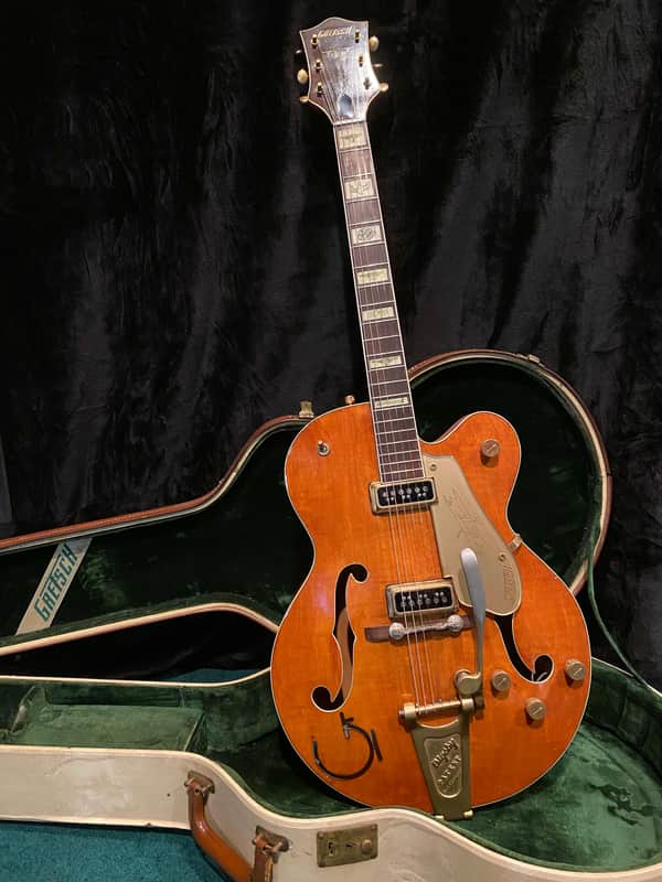1954 Gretsch 6120 Chet Atkins vintage Rare first production cactus cowboy inlays image 1