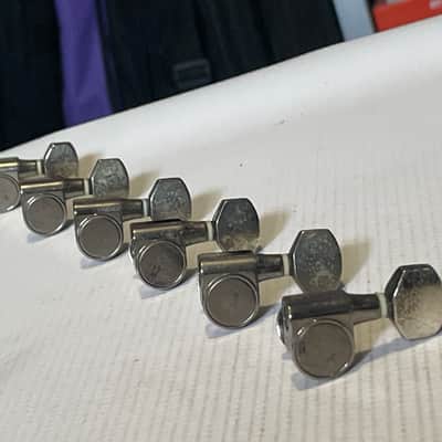 2000's Korean Era Ibanez S & RG Series Cosmo Black Tuning Pegs Tuners 6 In LIne