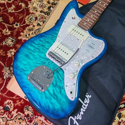 2024 Fender Japan Hybrid II Jazzmaster QMT Collection 2024 - Quilt Aquamarine, Limited Edition, Full Set, MIJ JD24 image 2
