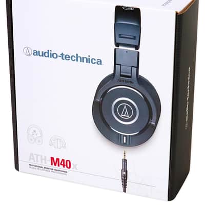 Audio Technica ATH-M40x Studio Monitor Headphones+CAD Recording Microphone image 4