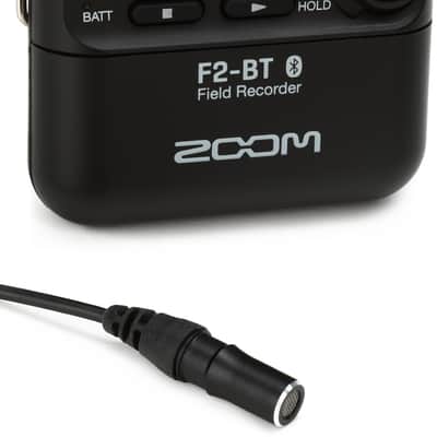 Zoom F2 Field Recorder with Lavalier Microphone and Bluetooth Control image 1