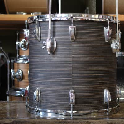 1970's Ludwig Pro Beat in "Ebony Oyster" 14"x24" 16"x16" 9"x13" image 7