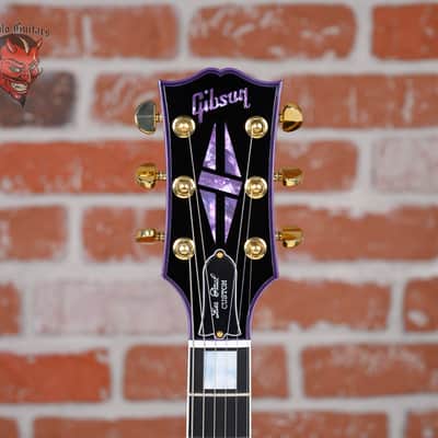 Gibson Custom Shop Les Paul Custom 70th Anniversary Flame Maple Top Purple Widow Burst 2022 w/OHSC image 9