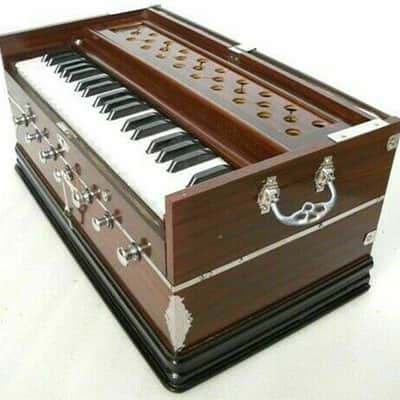 Handmade Harmonium 7 Stopper Double Bellow 39 Key Professional Musical High Class Sound image 1