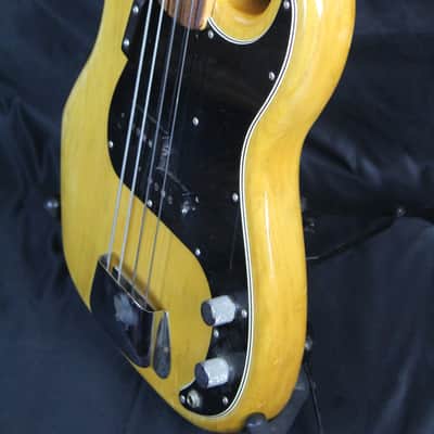 1975 Vintage Fender Precision Bass Guitar Fretless w/ Natural Finish & HSC image 4