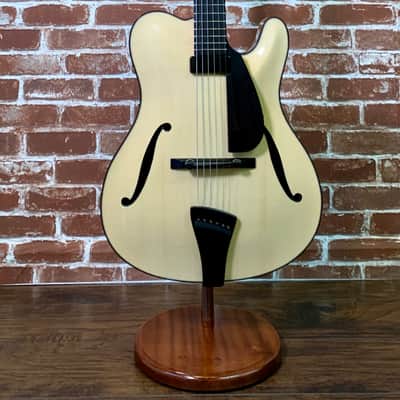 Timothy Bram Mahogany Thin Line Tribute Archtop Model # 15, near Mint condition, 14 1/2" Lower Bout Natural image 1