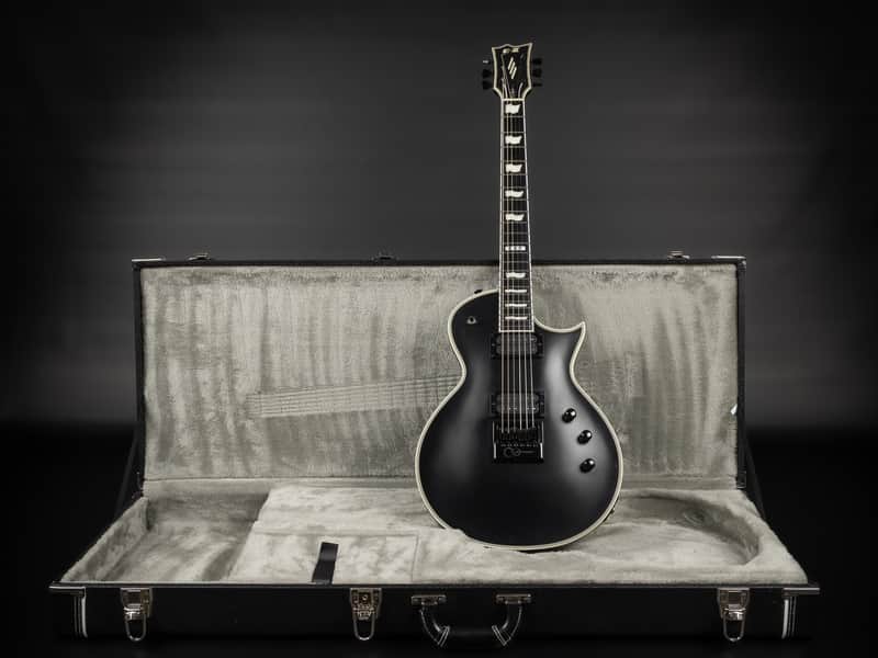2019 ESP E-II Eclipse ET - Black Satin | Japan Singlecut Evertune Bridge Set Thru Seymour Duncan Sentient Pegasus Pickups 3.69kg | OHSC image 1