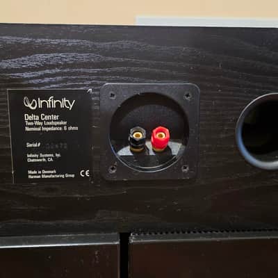Infinity Delta Center Channel Speaker Excellent w/ Original Grill Cover image 7