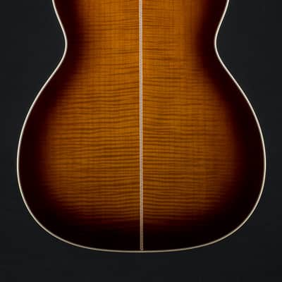 Martin M 0000 Custom Flamed Maple and High Altitude Swiss Spruce Full Ambertone Burst NEW - Ambertone Burst image 5