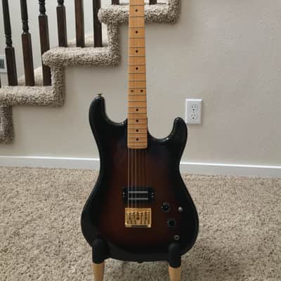 1981 Kramer Pacer Guitar Tobacco Burst "Strat Head" in excellent condition with OHSC image 1