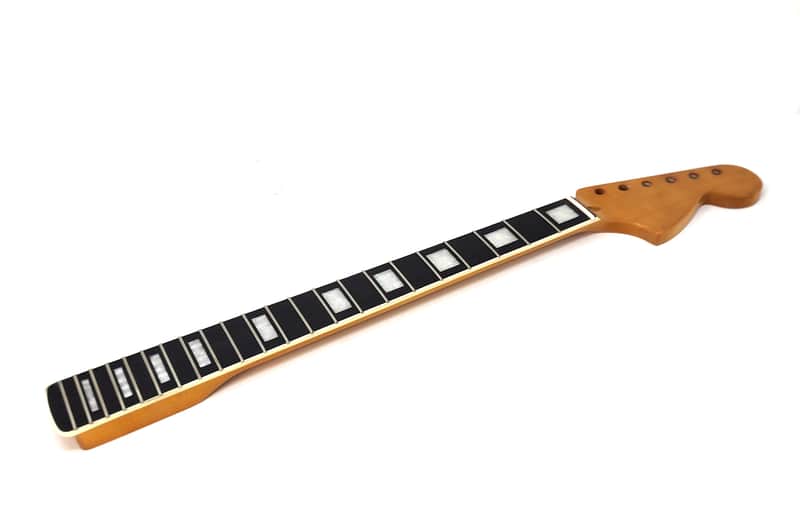 Brio Binded Maple Rosewood Fingerboard S-Style Neck w Block Inlays - Poly image 1