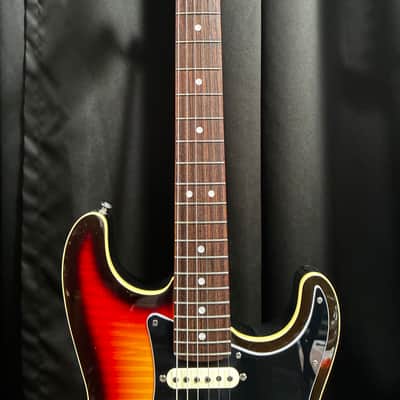 Fender Limited Edition Aerodyne Classic Stratocaster with Flame Maple Top 2019 - 3-Color Sunburst image 2
