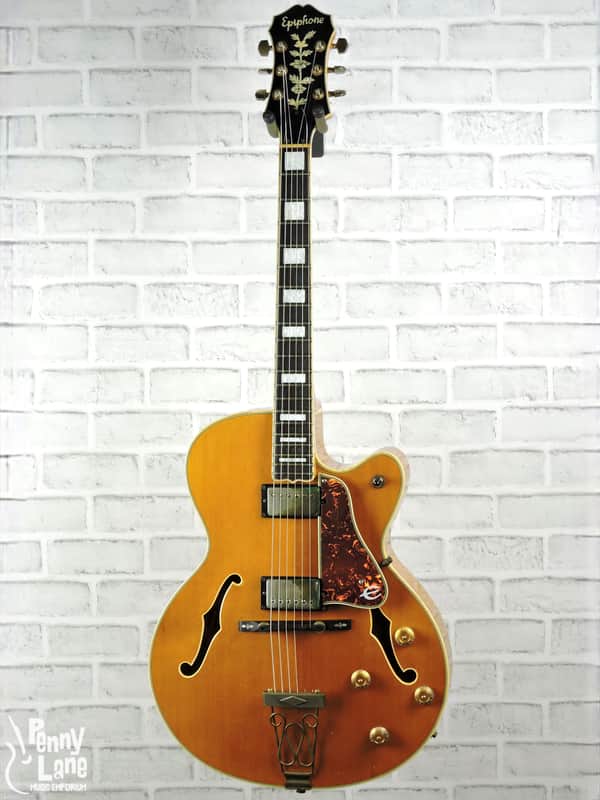 Epiphone Emperor MIJ Natural Electric Hollow Body Archtop Guitar with Gig Bag - 1987 image 1