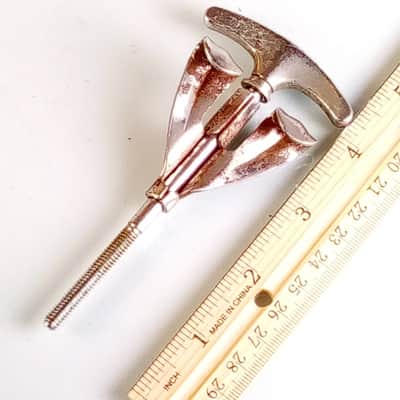 *Ludwig 60s Bass Drum Tension T-Rod+Claw 3 7/8"Chrome Vintage Super Classic USA* image 2