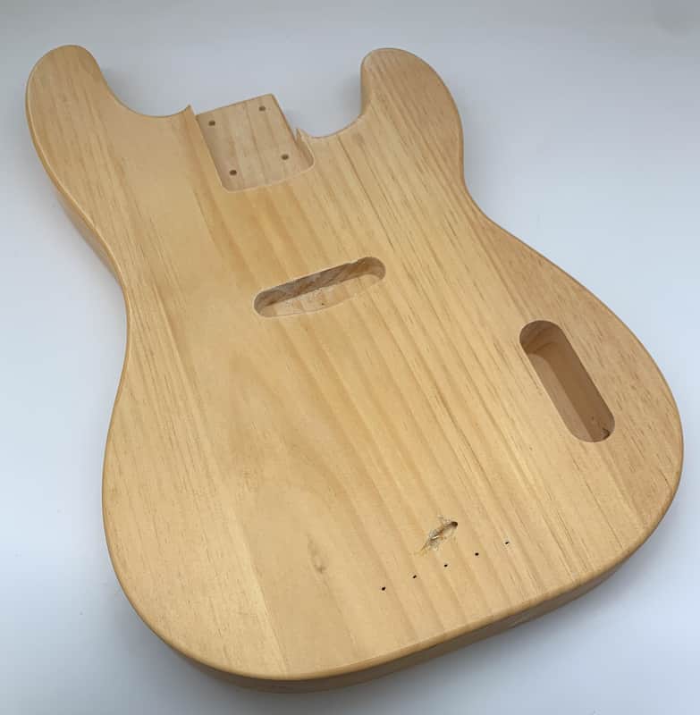 3lbs 15oz BloomDoom Nitro Lacquer Aged Relic Pine '51 P-Style Vintage Custom Guitar Body image 1