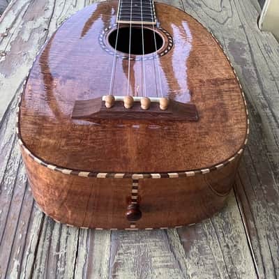 Graziano Koa Pineapple Tenor Ukulele - Exquisite Flamed Koa image 6