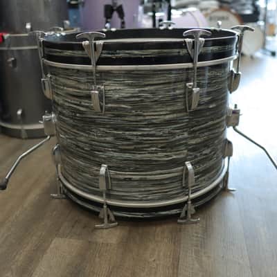 Vintage 60s Ludwig 2-Piece Shell Pack 13/20 (Blue Oyster Pearl) image 12