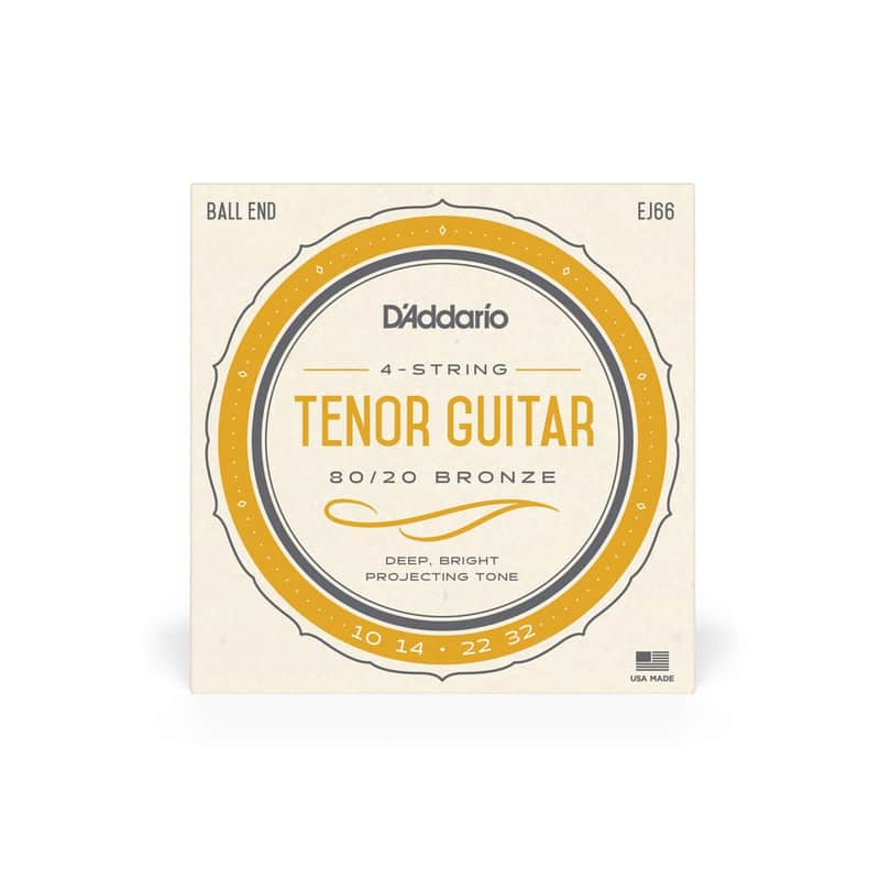 D'Addario EJ66 80/20 Bronze 10-32 Ball End 4-String Tenor Guitar Strings image 1